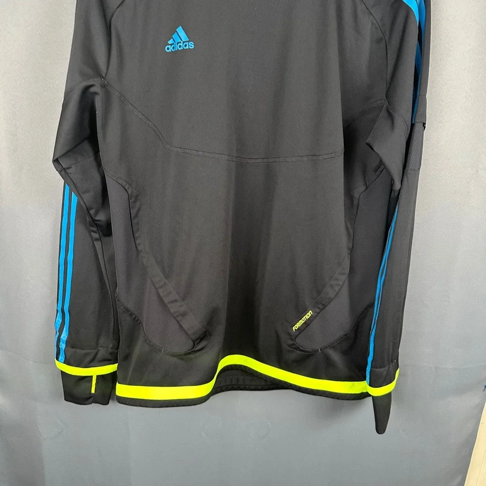 Adidas Predator Formotion Mens Black Blue Neon Yellow Soccer Training Top Medium